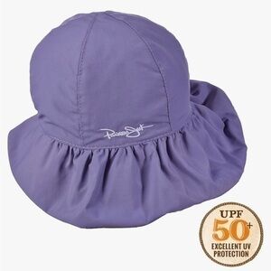 New toddler Panama Jack spf purple hat with bow in the back